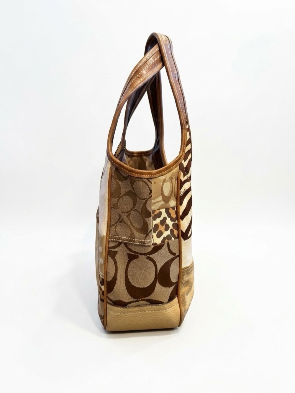 Coach Vintage Patchwork Ergo Hobo Shoulder Bag with Wristlet in Mixed Materials - Picture 3 of 9